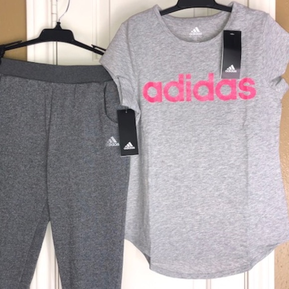 adidas Other - Adidas Girls Logo Active Leggings and t-shirt Set.